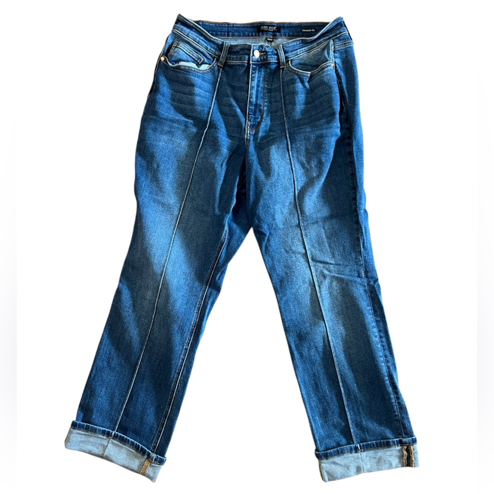 Judy Blue Women's Straight Leg Jeans in Classic Blue